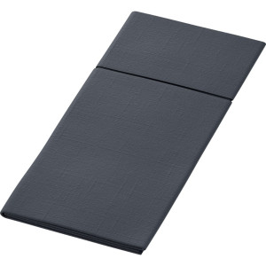 Serwetki Duniletto BIO z kieszonką - poszetki na sztućce - 40 x 33 cm - czarne - 65 szt.