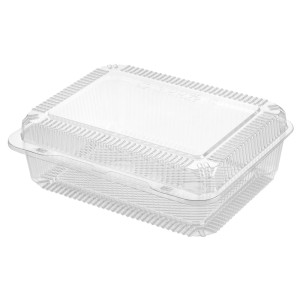 SL 80 - pojemnik na ciasto - 23 x 16,5 x 9 cm - rPET - z recyklingu - 120 szt.