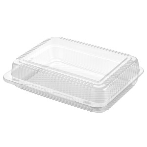 SL 57 - pojemnik na ciasto - 23,5 x 17 x 6,5 cm - rPET - z recyklingu - 110 szt.