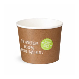 Pojemnik papierowy Food to Go - PLANT - ekologiczny - 500 ml - 25 szt.