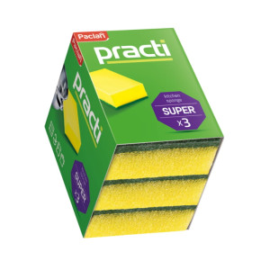 Gąbki do naczyń Practi - 3 szt.