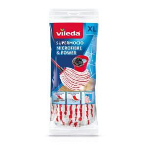 Zapas do mopa - Super Mocio Microfibre & Power - Mop sznurkowy Vileda