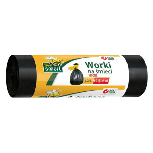 Worki na śmieci Bee Smart ldpe 60 l - czarne - 10 szt.