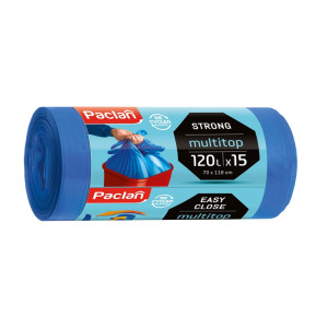 Worki na śmieci Multitop 120 l - niebieskie - 15 szt.