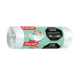 Worki na śmieci do łazienki 15 l - białe zapachowe - 40 szt.