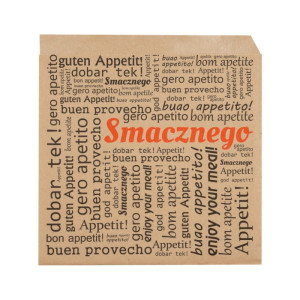 Koperta na burgera 17,5 x 17 cm - kraft - 200 szt.