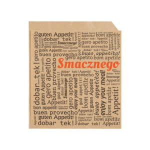 Koperta na burgera 12,5 x 14 cm - kraft - 200 szt.