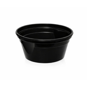 Miska na zupę - czarna z uchwytami EASY HANDLE - 460 ml - 50 szt.