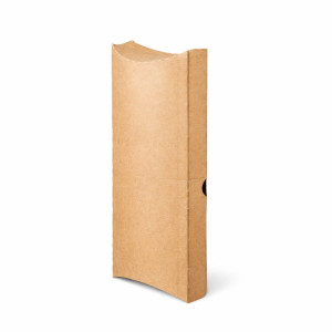Kartonik na tortille i wrapy - kraft - 8 x 22,5 x 3 cm - 100 szt.