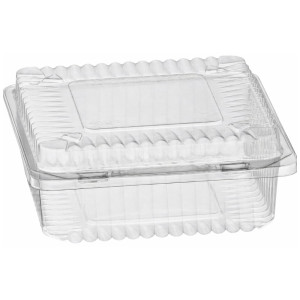 SL 25 PN - pojemnik na ciasto - 12,5 x 12,5 x 5 cm - PET - 100 szt.