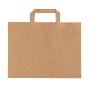 Torby papierowe z uchem - cateringowe - 26 x 16 x 26,5 cm - kraft - 250 szt.