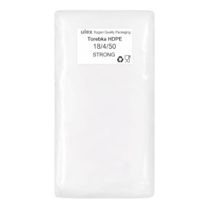 Woreczki foliowe hdpe 18 x 50 cm - 10 μm - ekstra mocne - opakowanie 1,30 kg