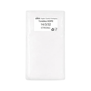 Woreczki foliowe hdpe 14 x 32 cm - 12 μm - ekstra mocne - opakowanie 0,55 kg