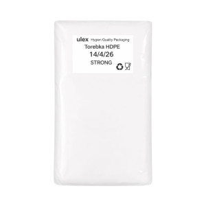 Woreczki foliowe hdpe 14 x 26 cm - 12 μm - ekstra mocne - opakowanie 0,45 kg