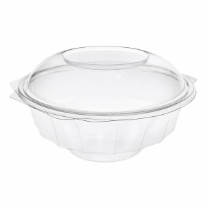 SH150/500 - okrągły pojemnik sałatkowy PET z zamknięciem - 500 ml - 75 szt.