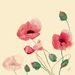 Serwetki Dunisoft BIO - 40 x 40 cm - Poppy Charm 223733 - 60 szt.
