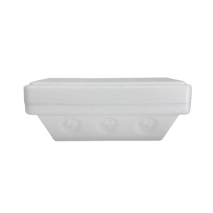 Pojemnik styropianowy izotermiczny z zamknięciem - 1300 ml - 1000g - 50 szt.