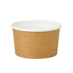 Kubeczki papierowe na lody i desery - kraft - 162 ml - 200 szt.