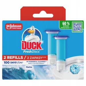 Duck Fresh Disc do WC - wkłady zapasowe żelowe 2x36 ml - marine