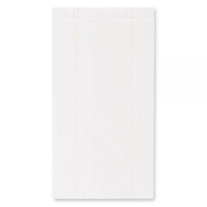 Torebki na pieczywo - fałdowe papierowe - białe- 29 x 15 x 6,5 cm - 1000 szt.