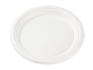 Talerze z trzciny cukrowej - 22 cm - biodegradowalne - 50 szt.