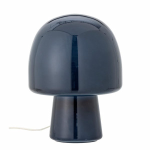 Bloomingville - Lampa stołowa grzybek Paddy ciemnoniebieska
