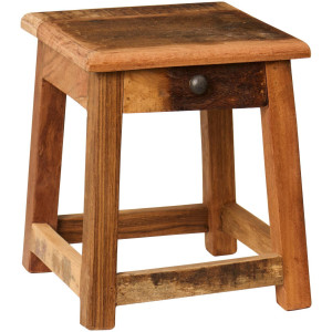 Ib Laursen - Taboret drewniany z szufladką Unique
