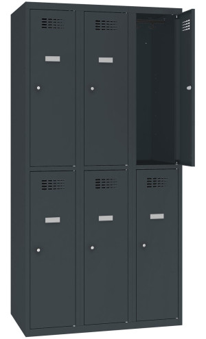 Szafa socjalna skrytkowa SUS 332W - 90 cm, 6 schowków