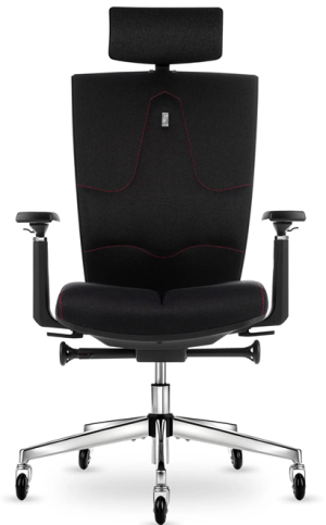 Fotel biurowy z zagłówkiem SPACE Onyx Black | Wysyłka 24h
