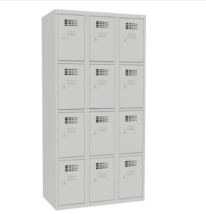 SUS 334 W - Szafa z czterema schowkami w pionie, w 3 kolumnach 900