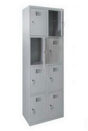 SUS 324 W - Szafa z czterema schowkami w pionie, w 2 kolumnach 600