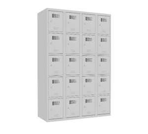 SUS 345 W - Szafa z pięcioma schowkami w pionie, w 4 kolumnach 1200