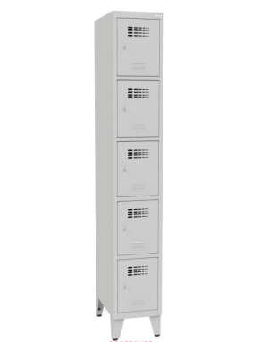 SUS 315 W - Szafa z pięcioma schowkami w pionie, w jednej kolumnie,z nogami 300