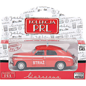 Warszawa M-20 Straż 4x10 cm model 1:43 Kolekcja PRL od 3 roku życia 90049