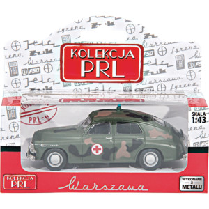 Warszawa M-20 Pogotowie wojskowe 4x10 cm model 1:43 Kolekcja PRL 90048