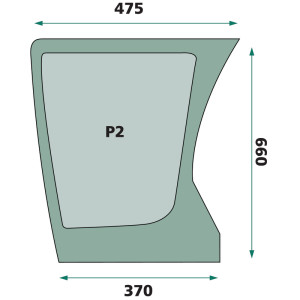 Szyba przednia Deutz-Fahr 650S429884 GRANIT 04429884 04418628
