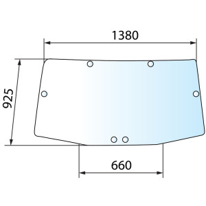 Szyba tylna 650S31208 R131208 GRANIT