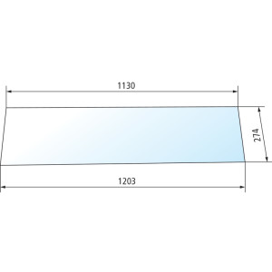 Szyba tylna dolna Same 650883344 GRANIT 0.9200.216.0