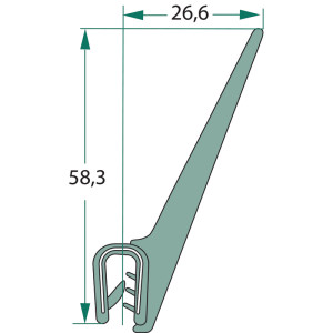 Uszczelka 5 m 2mm 654A1105 4 5 GRANIT