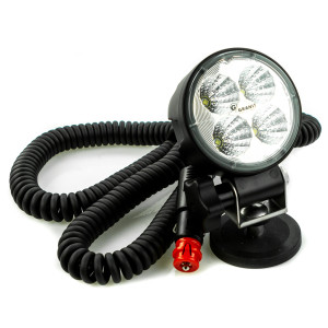 Lampa robocza reflektor okrągła z przewodem 8m 4 LED 12/24V 1500lm fi 84mm