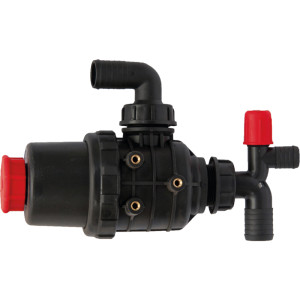 Filtr ssawny mały z zaworem odcinającym kolanko spustowe fi 32 mm AP16FSM32