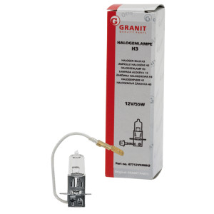 Żarówka halogenowa H3 47712V55WH3 GRANIT