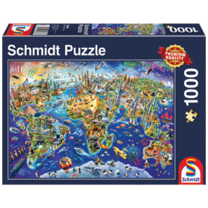 Puzzle Odkryj nasz świat 1000 elementów Schmidt