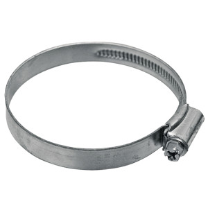 Opaska obejma zaciskowa ślimakowa srebrna DIN3017 średnica 60mm-80mm x1szt.