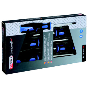 ERGOTORQUE®max Zestaw wkrętaków z oslona 6-szt., PZ+szczelina