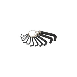 Klucze imbus wygięte warsztatowe 2-14 mm stal 12 elementów w zestawie N291
