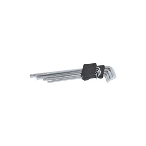 Klucze imbus z kólką 220 mm 1,5-10 mm stal CrV 9 elementów w zestawie N113