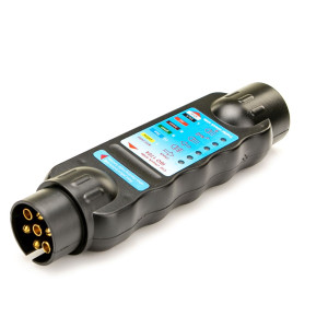 Tester do instalacji elektrycznej przyczep przyczepek gniazd i wtyków 7-pin AGTECH PREMIUM