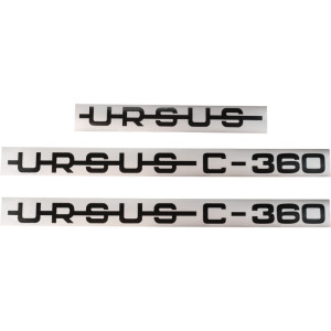 Komplet naklejek na maskę Naklejki Napis znak URSUS C-360 656NC330 C360