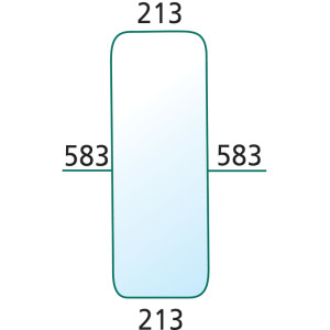 Szyba FIAT 80 88 90 94 przednia dolna bezbarwna 5108667
